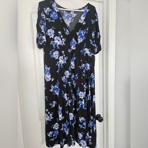 Torrid Tie-side midi dress